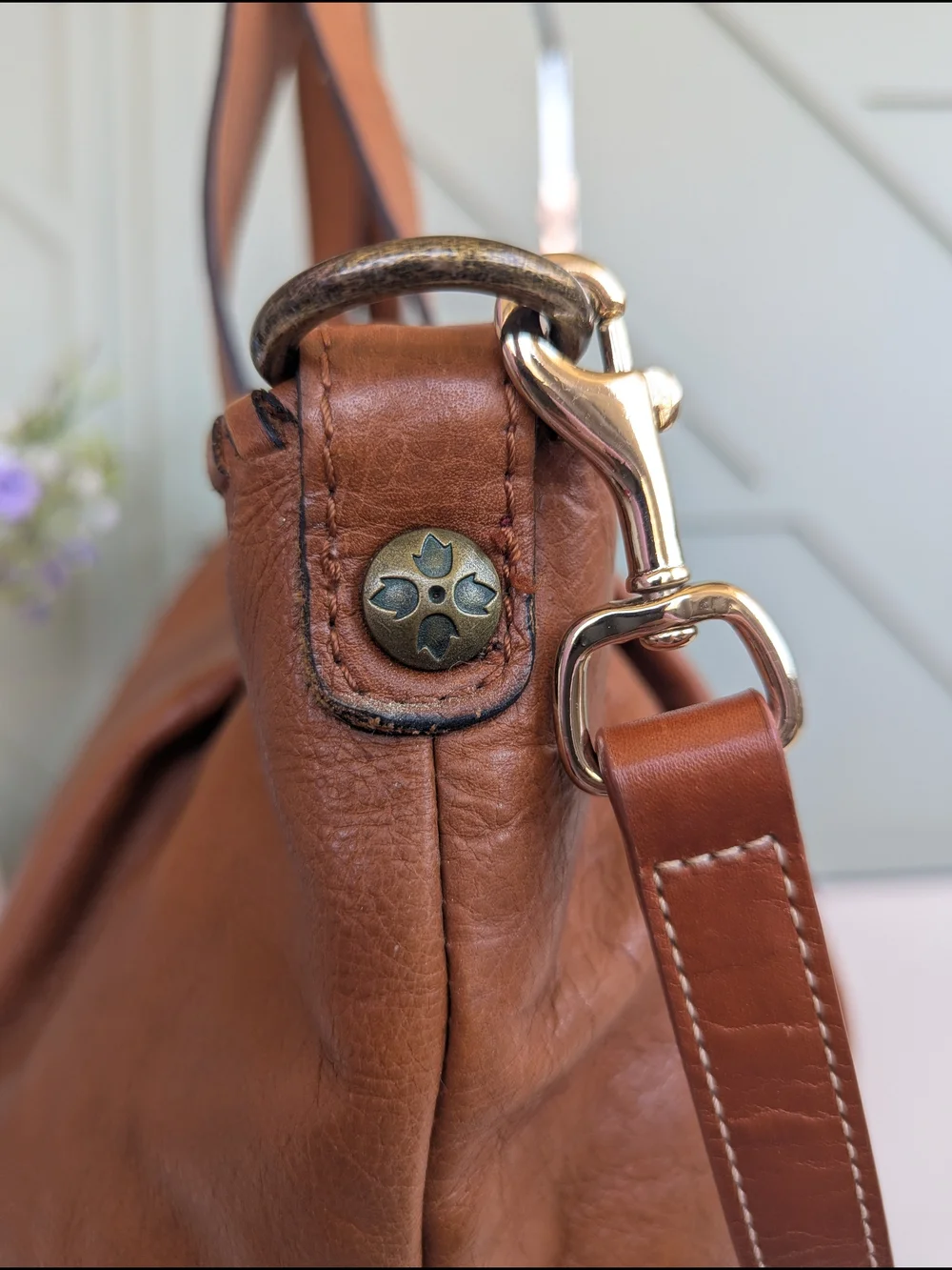 Vintage Patricia Nashfull-grain leather tote bag